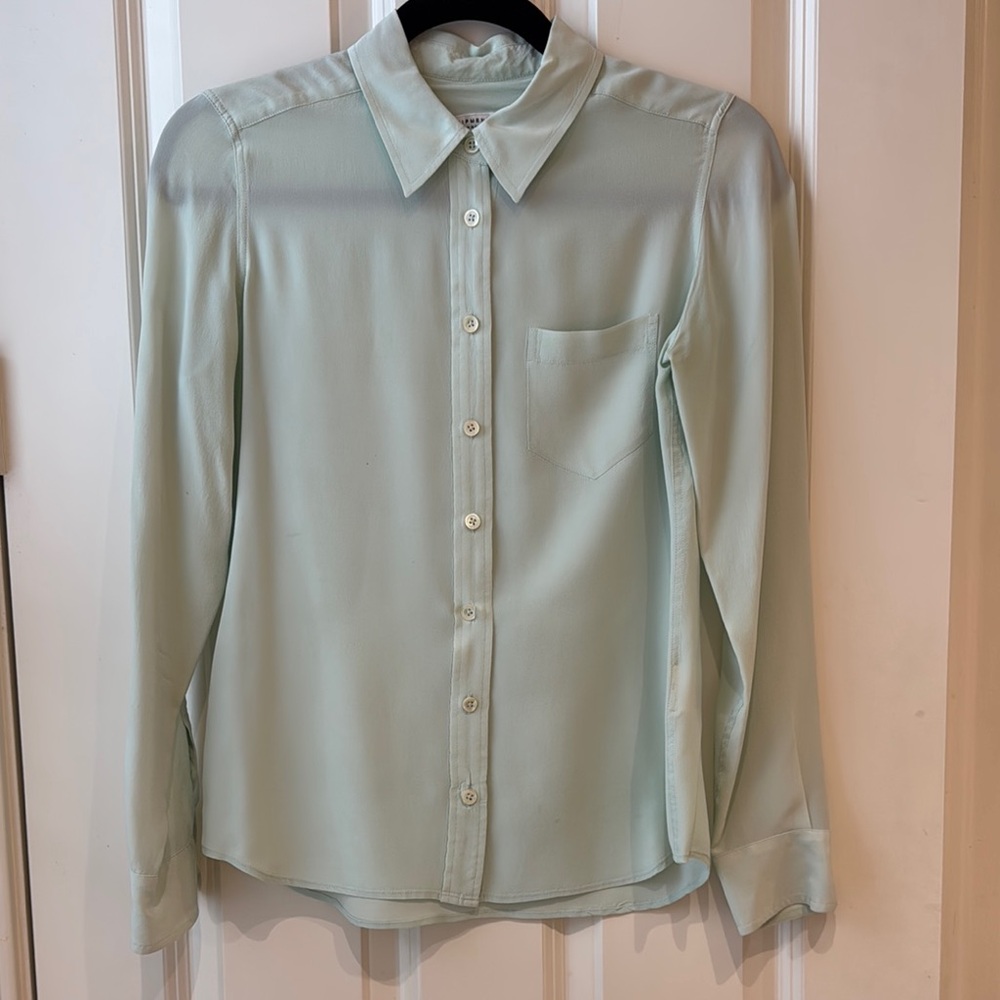 Equipment Light Green Blouse